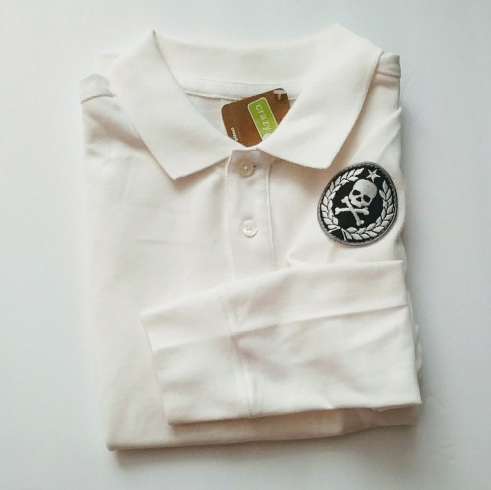 NEW Boys Crazy 8 Long sleeve polo shirts Small 5-6